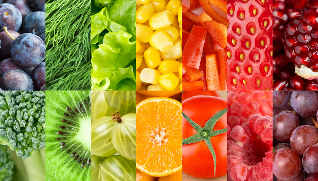 Fresh Fruits and Vegetables jigsaw puzzle in Puzzle of the Day puzzles on TheJigsawPuzzles.com