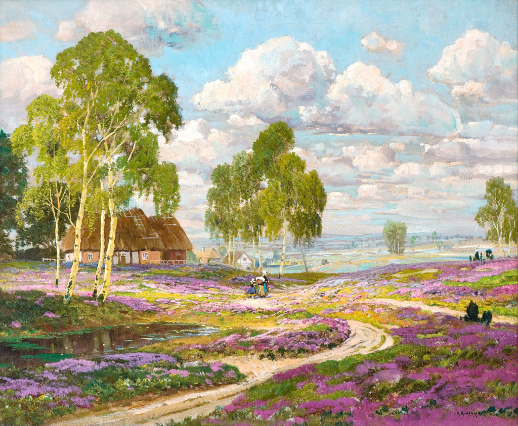 Summer Landscape jigsaw puzzle in Piece of Art puzzles on TheJigsawPuzzles.com