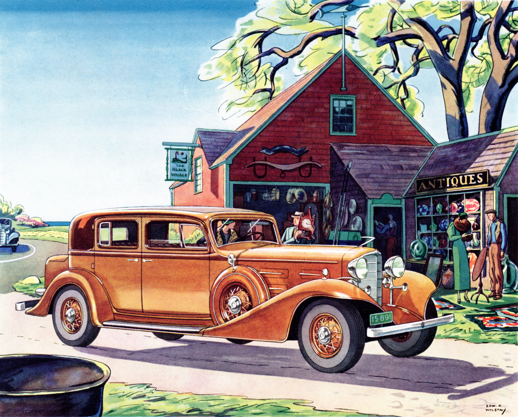 1933 Lasalle Town Sedan jigsaw puzzle in Cars & Bikes puzzles on TheJigsawPuzzles.com