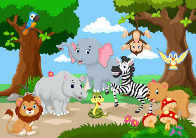 Wild Animals jigsaw puzzle in Animals puzzles on TheJigsawPuzzles.com ...