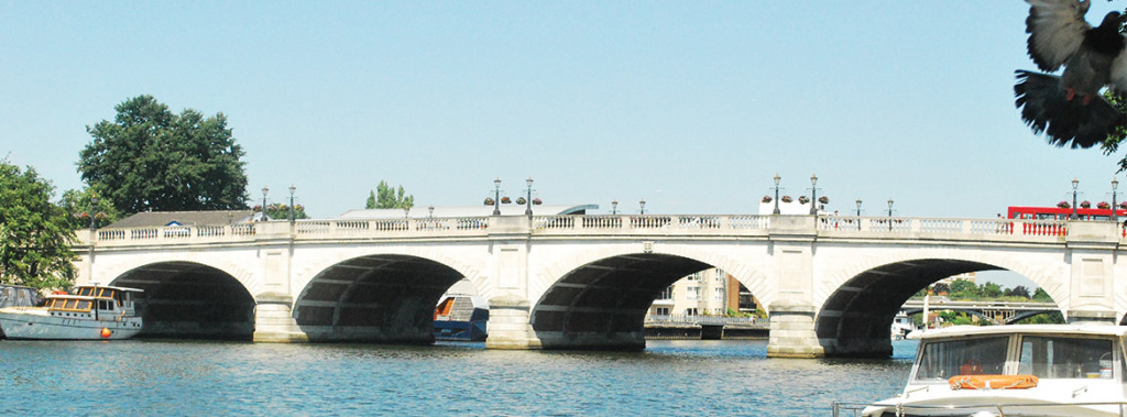 kingston-Upon Thames bridge, England jigsaw puzzle in mark james puzzles on TheJigsawPuzzles.com