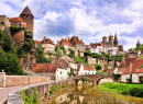 Medieval Town of Semur en Auxois, France