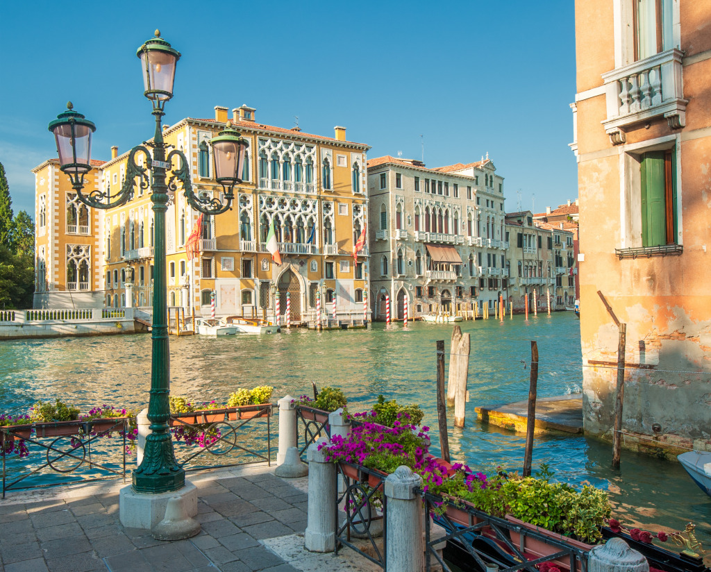 Grand Canal, Venice, Italy jigsaw puzzle in Street View puzzles on TheJigsawPuzzles.com