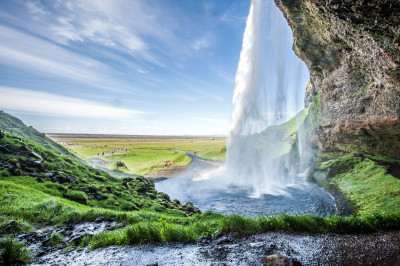 Seljalandsfoss Waterfall in Iceland jigsaw puzzle in Waterfalls puzzles ...