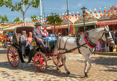 Parade of Carriages in Seville, Spain jigsaw puzzle in Animals puzzles ...