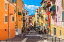 Narrow Street in Nice, France