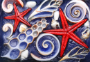 Starfish and Shells In Wax
