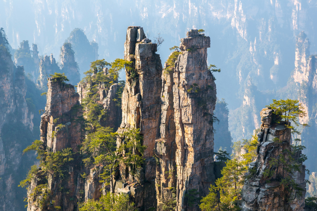 Zhangjiajie National Forest Park, China jigsaw puzzle in Great Sightings puzzles on TheJigsawPuzzles.com