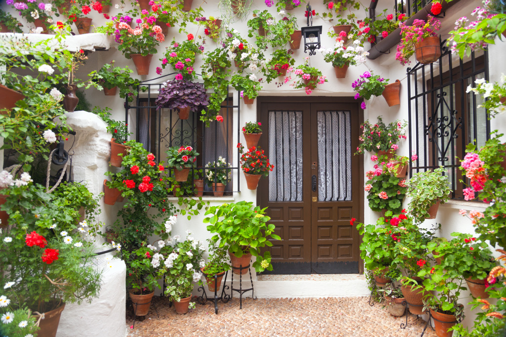 Typical House in Cordoba, Spain jigsaw puzzle in Flowers puzzles on TheJigsawPuzzles.com