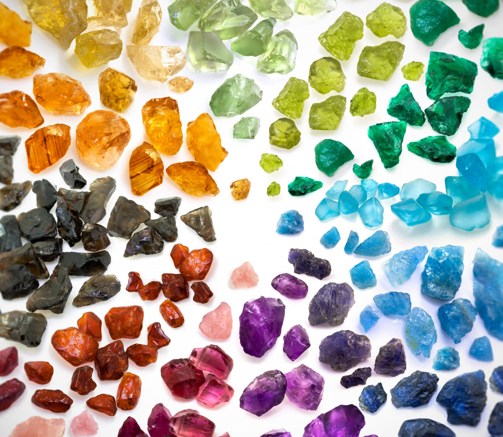 Colorful Gemstones jigsaw puzzle in Macro puzzles on TheJigsawPuzzles.com