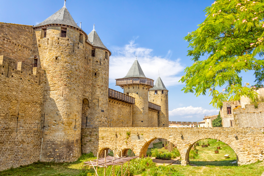 Castelo de Carcassonne, França jigsaw puzzle in Castelos puzzles on TheJigsawPuzzles.com