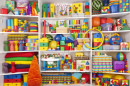 Shelf with Many Toys