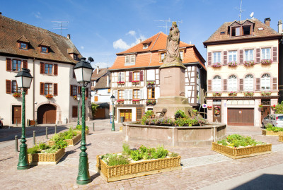 Ribeauville, Alsace, France jigsaw puzzle in Street View puzzles on ...