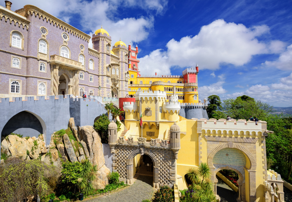 Palais Pena, Sintra, Portugal jigsaw puzzle in Châteaux puzzles on TheJigsawPuzzles.com