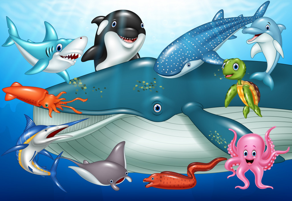 Морские животные jigsaw puzzle in Подводный мир puzzles on TheJigsawPuzzles.com
