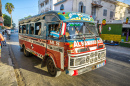 Minibus on the Street of Saint-Louis, Senegal