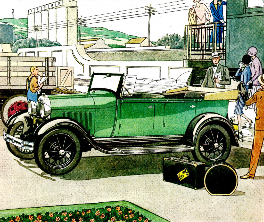 1929 Model A Ford jigsaw puzzle in Cars & Bikes puzzles on TheJigsawPuzzles.com
