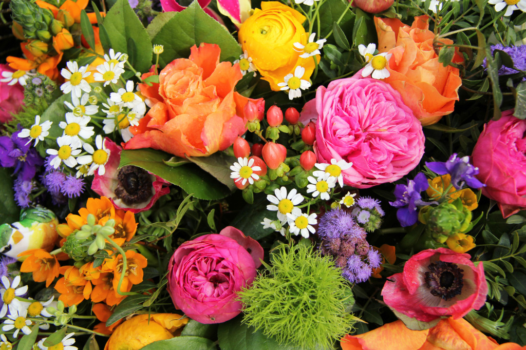 Spring Flower Arrangement jigsaw puzzle in Flowers puzzles on TheJigsawPuzzles.com