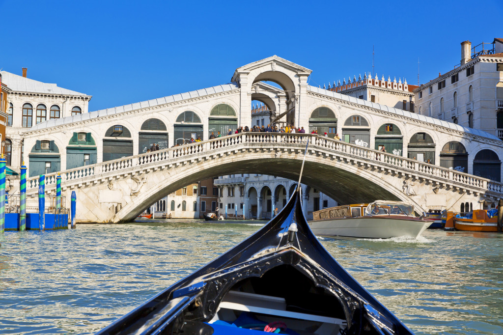 Ponte de Rialto em Veneza, Itália jigsaw puzzle in Pontes puzzles on TheJigsawPuzzles.com