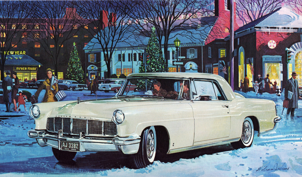 1956 Continental Mark II jigsaw puzzle in Cars & Bikes puzzles on TheJigsawPuzzles.com