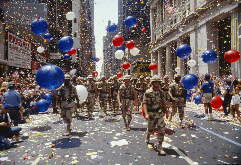 Soldiers in Tickertape Parade, NYC jigsaw puzzle in People puzzles on TheJigsawPuzzles.com