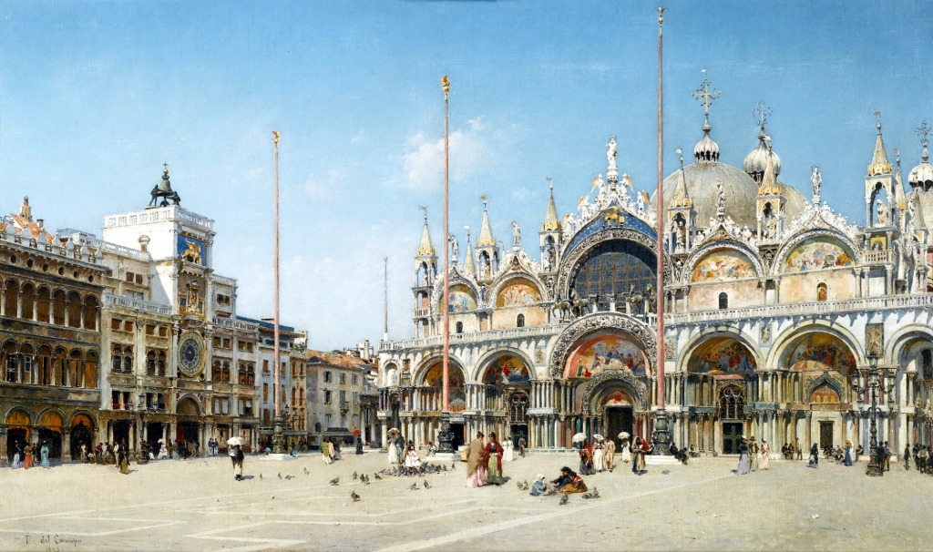 St Mark's Square, Venice jigsaw puzzle in Piece of Art puzzles on TheJigsawPuzzles.com