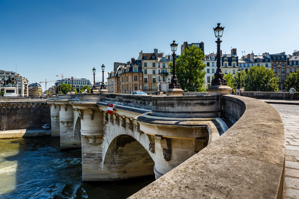 Pont Neuf and Cite Island in Paris jigsaw puzzle in Bridges puzzles on TheJigsawPuzzles.com
