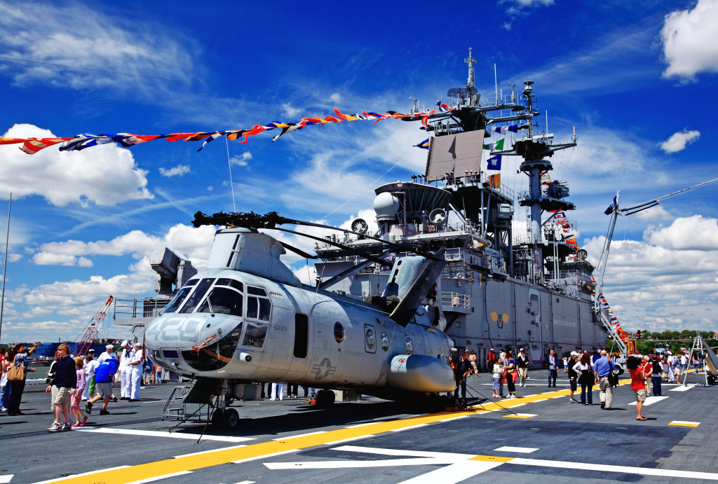 Le Fleet Week, Mid-Town Manhattan jigsaw puzzle in Aviation puzzles on TheJigsawPuzzles.com