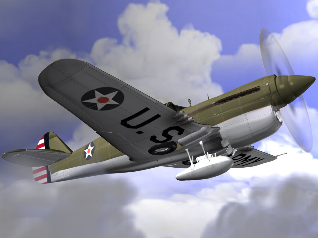 Curtiss Warhawk P-40 jigsaw puzzle in Aviação puzzles on TheJigsawPuzzles.com