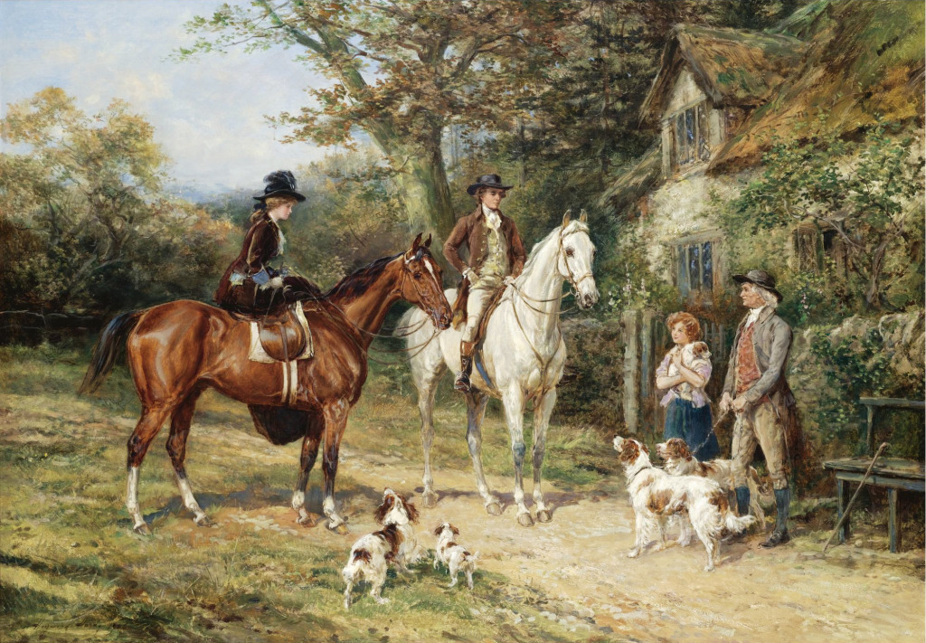 A Convivial Greeting jigsaw puzzle in Piece of Art puzzles on TheJigsawPuzzles.com