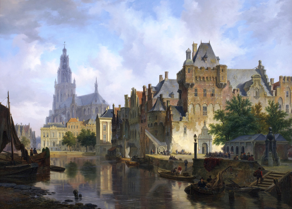 Fancy Cityscape with the Mauritshuis jigsaw puzzle in Piece of Art puzzles on TheJigsawPuzzles.com