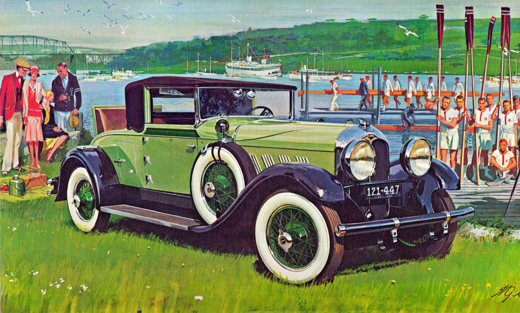 1930 Auburn Model 8-95 Cabrio jigsaw puzzle in Autos & Motorräder puzzles on TheJigsawPuzzles.com