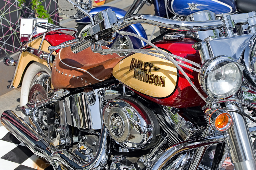 Harley-Davidson jigsaw puzzle in Voitures et Motos puzzles on TheJigsawPuzzles.com