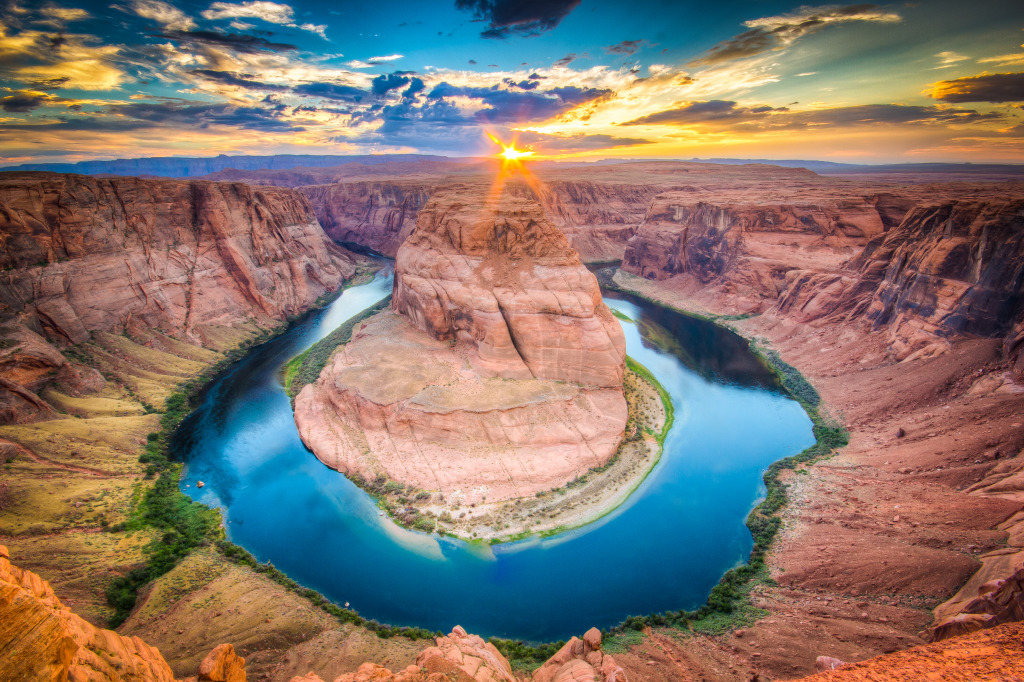 Horseshoe Bend, Grand Canyon NP jigsaw puzzle in Great Sightings puzzles on TheJigsawPuzzles.com