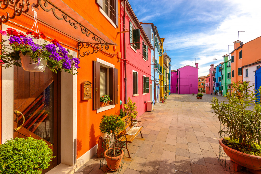 Burano, Venice, Italy jigsaw puzzle in Puzzle of the Day puzzles on TheJigsawPuzzles.com