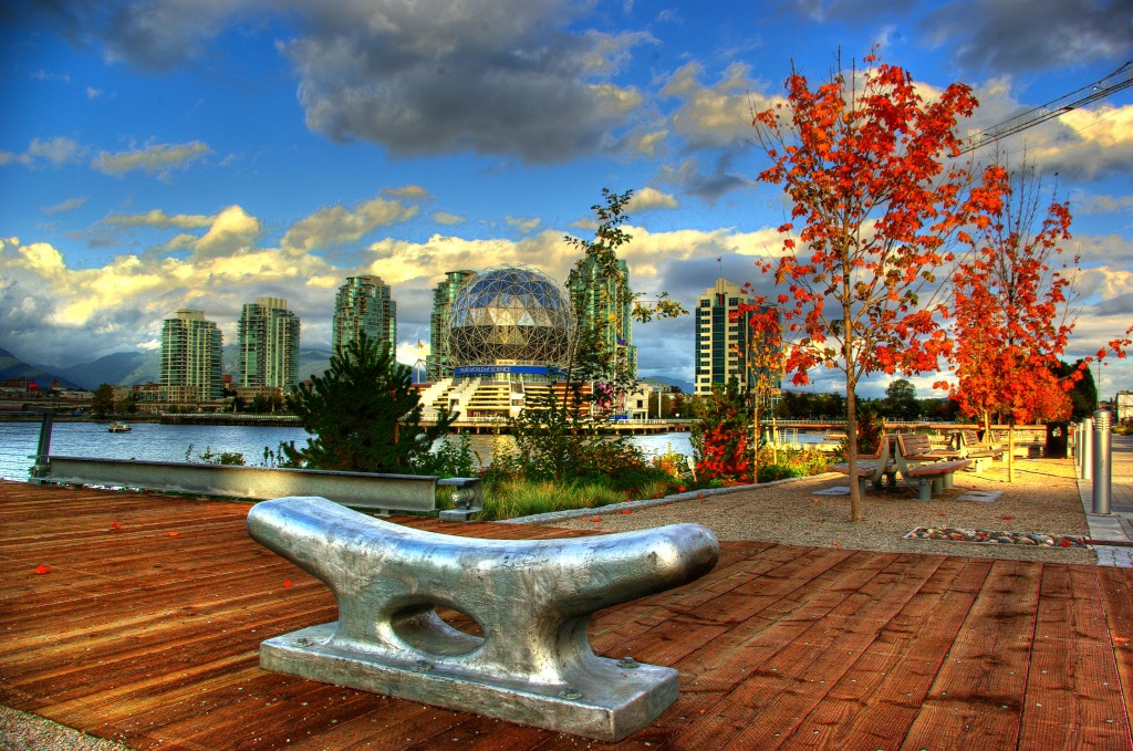 Science World from the Olympic Village jigsaw puzzle in Great Sightings puzzles on TheJigsawPuzzles.com
