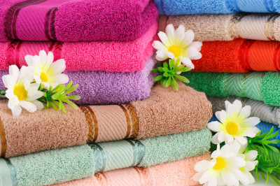 Colorful Towel Stacks jigsaw puzzle in Macro puzzles on ...