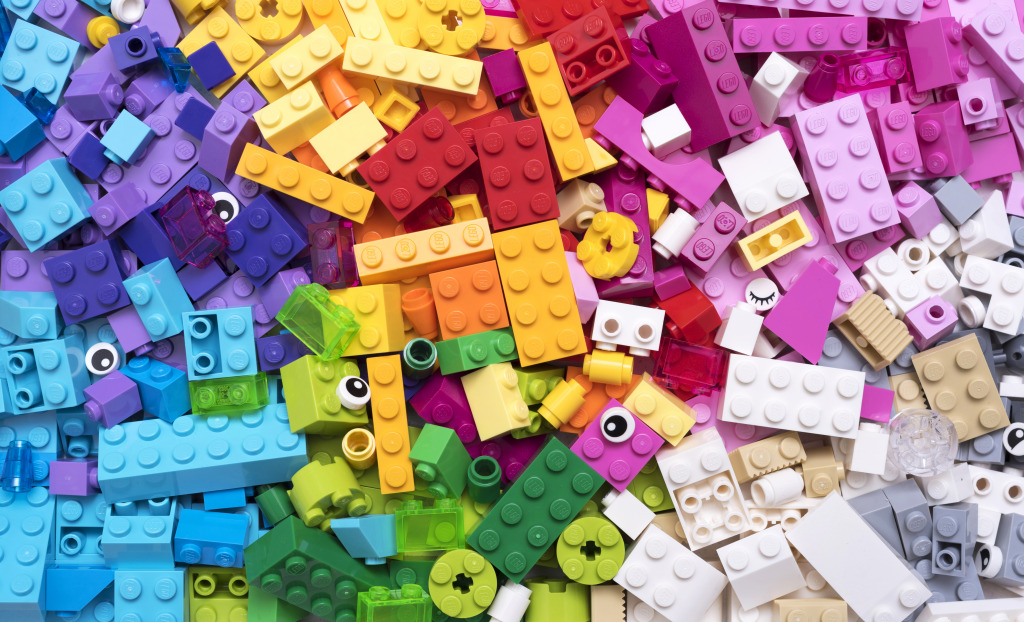 Pièces de Lego jigsaw puzzle in Macrophotographie puzzles on TheJigsawPuzzles.com