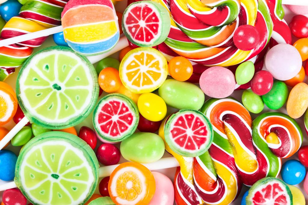 Colorful Lollipops jigsaw puzzle in Macro puzzles on TheJigsawPuzzles.com