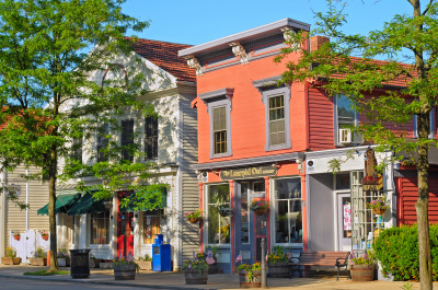 Historic Shops in Hudson OH jigsaw puzzle in Street View puzzles on ...