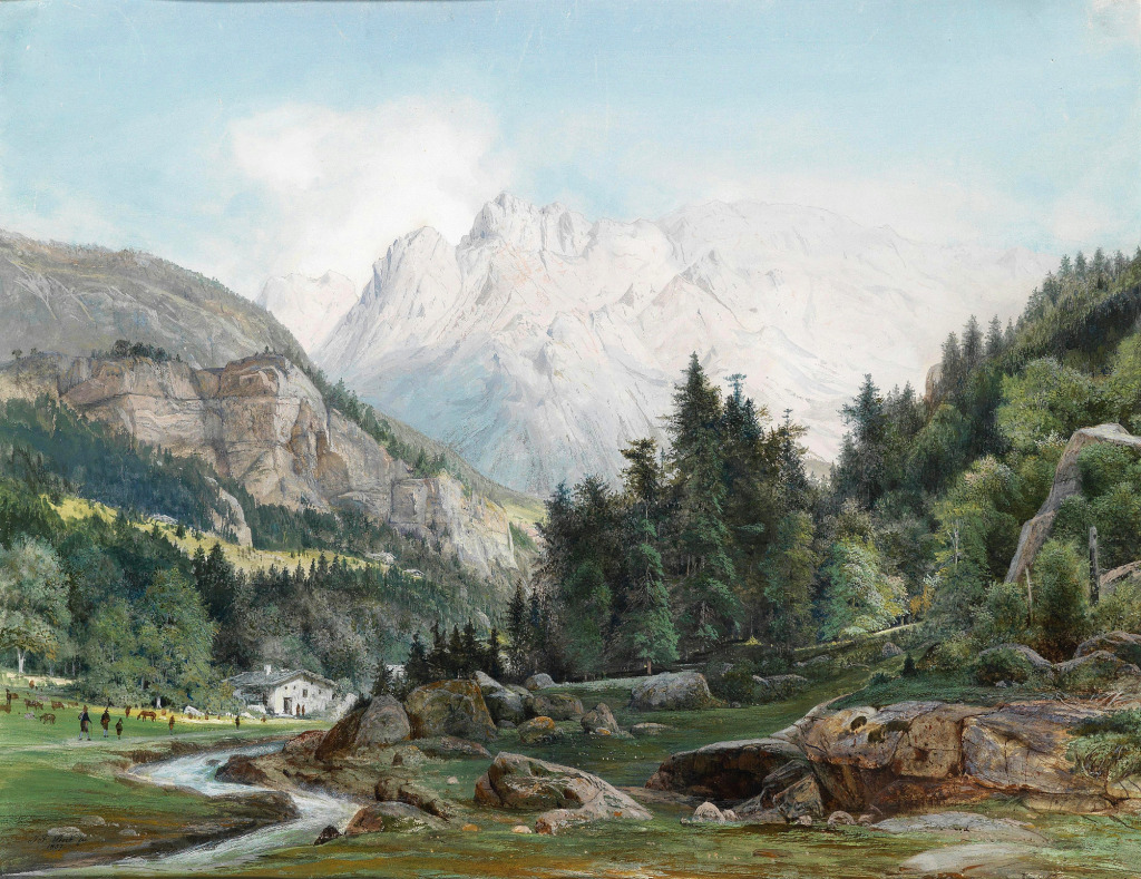 The Karwendel Mountains jigsaw puzzle in Piece of Art puzzles on TheJigsawPuzzles.com