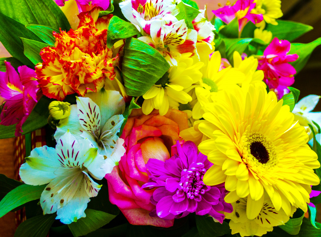 Bouquet of Flowers jigsaw puzzle in Flowers puzzles on TheJigsawPuzzles.com