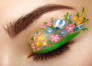 Floral Eye Makeup