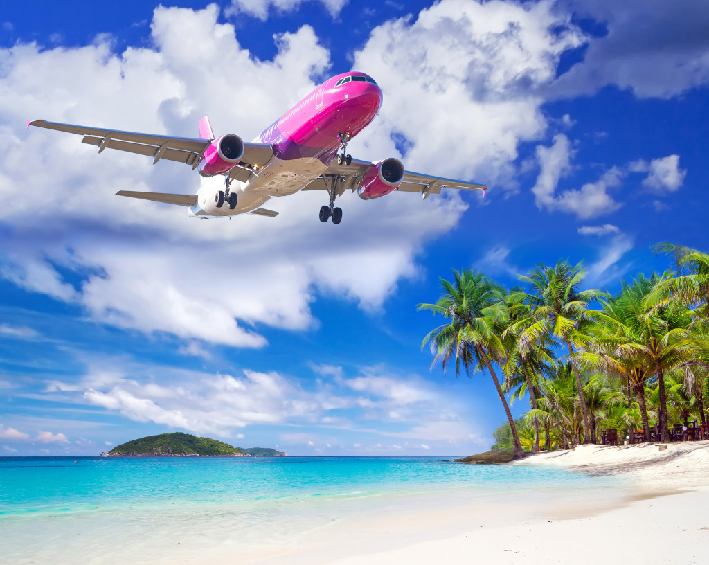 Holidays on a Tropical Island jigsaw puzzle in Aviation puzzles on TheJigsawPuzzles.com
