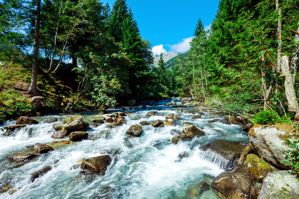 Hohe Tauern National Park in Austria jigsaw puzzle in Waterfalls puzzles on TheJigsawPuzzles.com