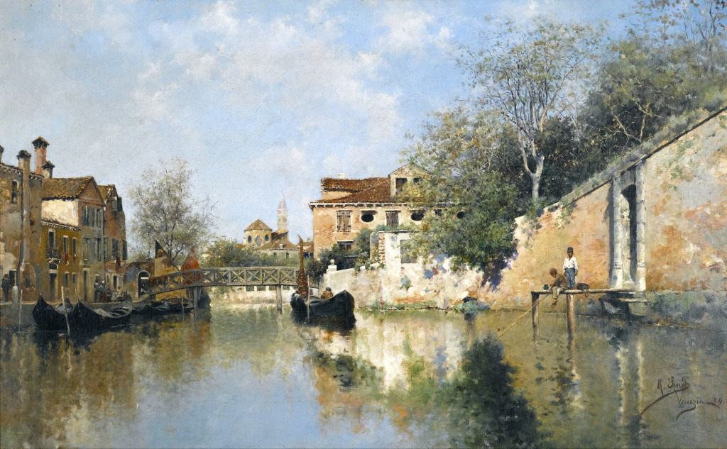A Venetian Canal jigsaw puzzle in Piece of Art puzzles on TheJigsawPuzzles.com