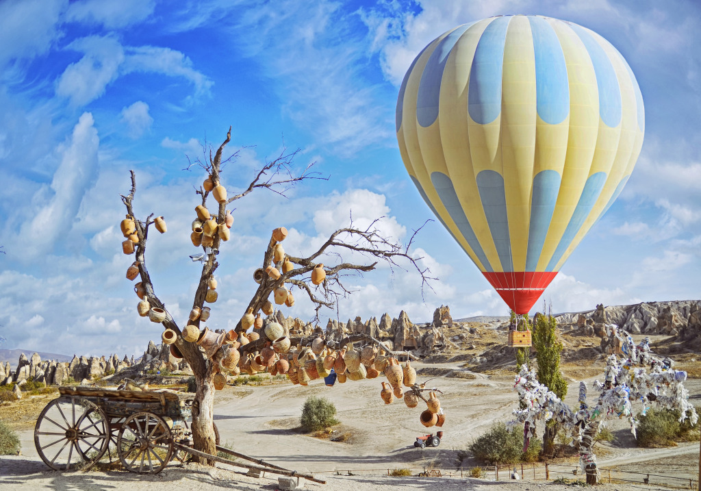 Flying Over Cappadocia, Turkey jigsaw puzzle in Aviation puzzles on TheJigsawPuzzles.com