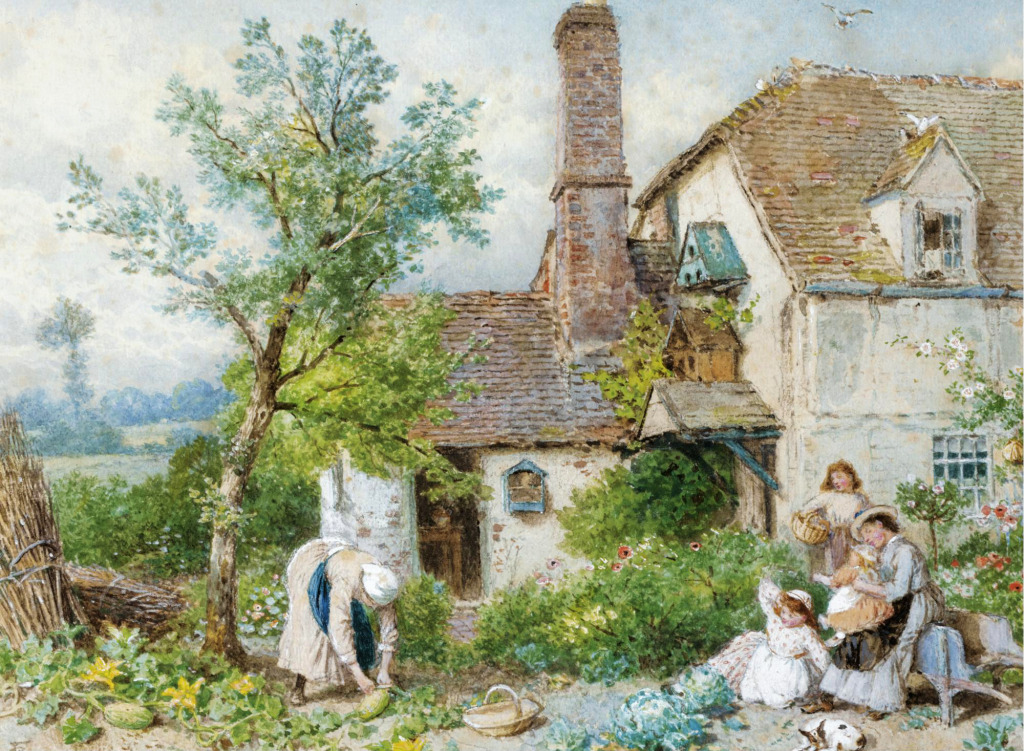 The Cottage Garden jigsaw puzzle in Piece of Art puzzles on TheJigsawPuzzles.com