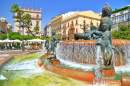 Turia Fountain in Valencia, Spain