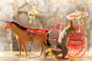 Red Squirrel with a Horse Cart